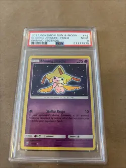 Pokemon TCG Shining Jirachi Holo Rare Card 42/73 Shining Legends Series PSA 9 - Image 1