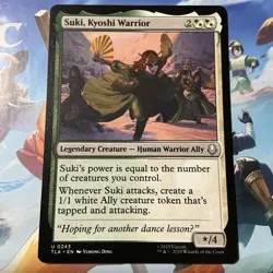 MTG Suki, Kyoshi Warrior (243/447) Avatar The Last Airbender Regular NP NM - Image 1