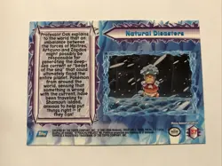 Natural Disasters Professor Oak #37 Pokemon the Movie 2000 Topps Blue Logo - Image 2