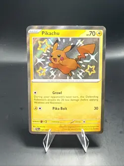 Pokemon Pikachu SV: Paldean Fates 131/091 Shiny Rare Holo - Image 1