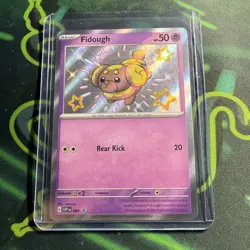 Fidough Pokemon SVP 069 Shiny Holo Black Star Promo NM BABY SHINY! - Image 1