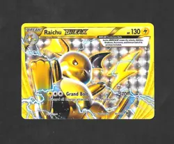 Raichu BREAK 50/162 - XY BREAKthrough Holo Rare Full Art Pokemon Card TCG LP - Image 1