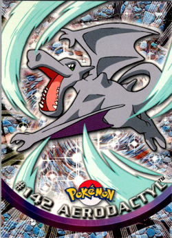 Pokemon AERODACTYL #142 Non-Holo Topps Blue Logo 1st TV Animation 2000 - Image 1