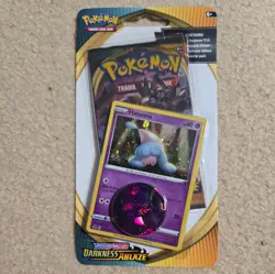 Pokemon TCG Darkness Ablaze Hatenna Promo SWSH040 BLISTER BOOSTER PACK 2020 - Image 1