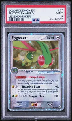 2006 Pokemon EX Legend Maker Flygon ex #87 Holo PSA 9 Mint - Image 3