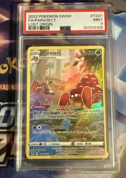 2022 POKEMON SWORD & SHIELD LOST ORIGIN #TG01 FULL ART/PARASECT PSA 9 - Image 1