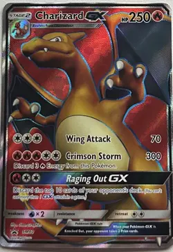 Pokemon SM Black Star Promo Charizard GX LP - Image 1