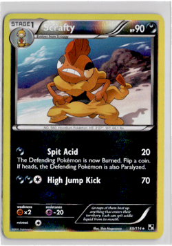 Scrafty [Reverse Holo] #69 Pokemon Black & White - Image 1
