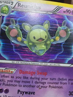 HP Pokemon Reuniclus 57/114 - Black & White Base Holo Rare - Image 5