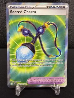 Sacred Charm 122/094 Phantasmal Flames Ultra Rare Full Art Pokemon TCG NM - Image 1