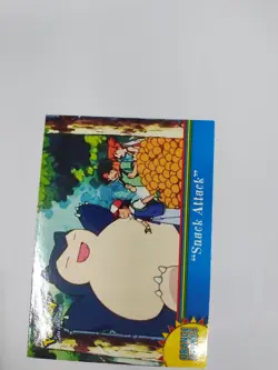 MINT 2000 Topps Pokemon Series 3 Snack Attack Snorlax #OR11 (Blue Logo) - Image 1