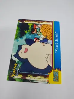MINT 2000 Topps Pokemon Series 3 Snack Attack Snorlax #OR11 (Blue Logo) - Image 2