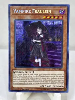 Yugioh Vampire Fraulein DASA-EN003 Secret Rare 1st Ed - Image 1