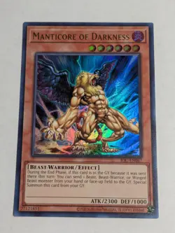 Yugioh Manticore Of Darkness IOC-EN067 25th Anniversary Ultra Rare NM - Image 1