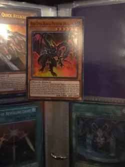 YUGIOH RED-EYES BLACK METEOR DRAGON DUNE-EN095 SUPER 1ST ED NM - Image 2