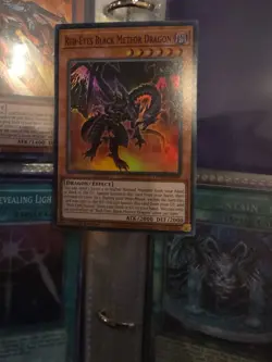 YUGIOH RED-EYES BLACK METEOR DRAGON DUNE-EN095 SUPER 1ST ED NM - Image 3