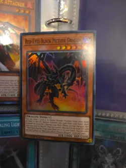 YUGIOH RED-EYES BLACK METEOR DRAGON DUNE-EN095 SUPER 1ST ED NM - Image 4