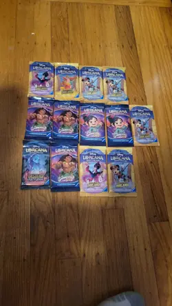 Disney Lorcana Shimmering Skies/Inklands Booster Packs Lot Of 13 PACKS*** - Image 2