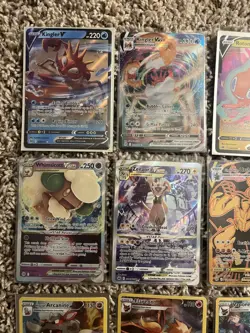 ⭐Pokemon Card Lot of 12 Full Art⭐ Mint NM V Vstar Ex Pikachu - Image 2