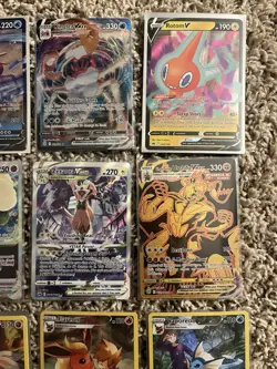 ⭐Pokemon Card Lot of 12 Full Art⭐ Mint NM V Vstar Ex Pikachu - Image 3