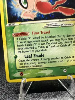 Celebi Star 100/100 Crystal Guardians Holo - Gold Star Celebi Pokemon Card - Image 5
