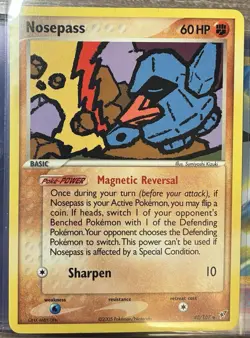 Nosepass 42/107 Pokemon EX Deoxys 2005 Single Card TCG - Image 1