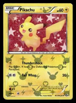 Pikachu RC7/RC25 Holo Radiant Collection XY Generations Pokemon Card - Image 1
