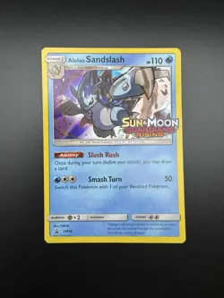 Alolan Sandslash - SM18 - Pokemon Sun & Moon Promo Prerelease Holo Rare Card NM - Image 1