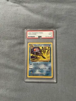 1999 Pokemon Fossil Tentacruel Card PSA 9 - Image 1