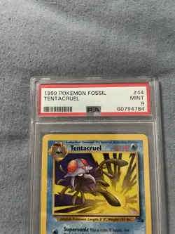 1999 Pokemon Fossil Tentacruel Card PSA 9 - Image 2
