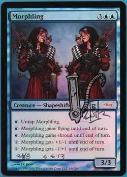 Morphling (Judge) FOIL Promo NM ARTIST ALTERED SIGNED CARD (409636) ABUGames - Image 1