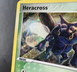 Heracross 7/101 Holo Wing SWIRL Rare EX Hidden Legends Pokemon Card - Image 1