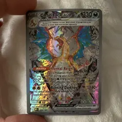 Pokemon Charizard ex Full Art Ultra Rare Holo OBF 223/197 330HP Card - Image 1