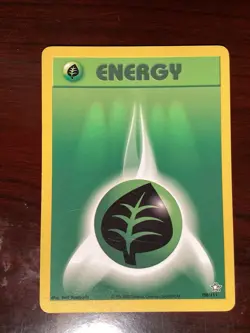 Pokemon TCG Neo Genesis - 108/111 Grass Energy Card - Image 1