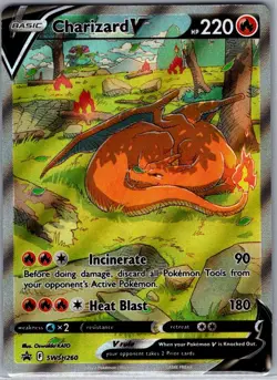 Charizard V SWSH260 SWSH: Sword & Shield Promo Cards - Pokemon Card - NM - Image 1