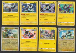 Luxio Pokemon Card Collection Set of 8 English Cards Reverse Holo Rare Rare - Image 1