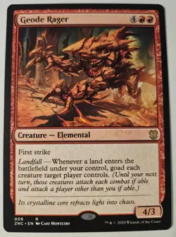 Geode Rager Commander: Zendikar Rising Regular - Image 1