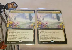Abundant Countryside X2 (Extended Art) Commander: Lorwyn Eclipsed MTG MINT - Image 1