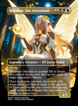 Maralen, Fae Ascendant - MTG Anime Playtest Not For Sanctioned Play - Image 1