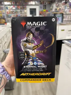 MTG Aetherdrift Eternal Might Commander Deck~~Small Damage to Box-SEE PICTURES! - Image 1