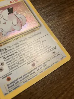 Pokemon TCG Clefairy Base Set 5/102 1999 Unlimited Holo Rare WotC MP - Image 4