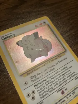 Pokemon TCG Clefairy Base Set 5/102 1999 Unlimited Holo Rare WotC MP - Image 5