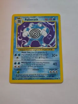 Poliwrath Unlimited Holo Rare Pokemon TCG Card Base Set 013/102 - Image 1