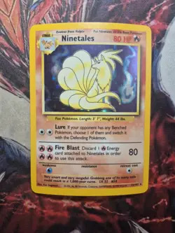 Ninetales 12/102 Holo Unlimited Pokemon Card Base Set 1999 LP - Image 1