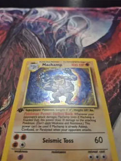 Machamp 8/102 Holo Rare 1st Edition Base Set WOTC Pokemon Card MP - Image 2