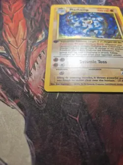 Machamp 8/102 Holo Rare 1st Edition Base Set WOTC Pokemon Card MP - Image 3