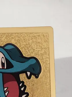 Pokemon Card Totodile Meiji Get Card Gold Japan Game Anime Manga Movie NM USA - Image 4