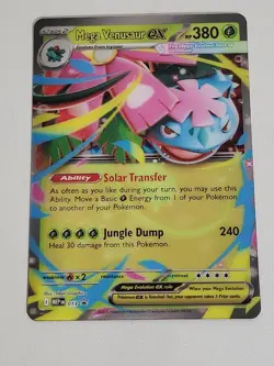 Pokemon TCG Mega Venusaur ex #013 Black Promo Star Jumbo Oversized Card 3D - NM - Image 1