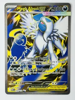 Pokemon TCG Mega Absol ex 161/132 ME01: Mega Evolution Ultra Rare - Image 1