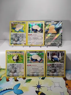 Pokemon TCG Snorlax Mix Bulk Lot Of 6 Holo And Reverse Holo (NM) - Image 1